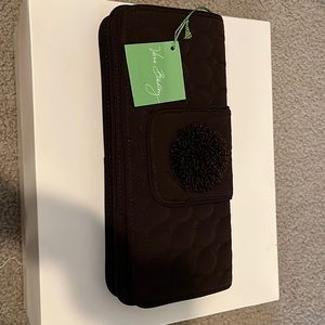 Vera Bradley Dazzle Clutch Espresso